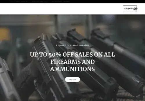 Albertfirearms.com Screenshot