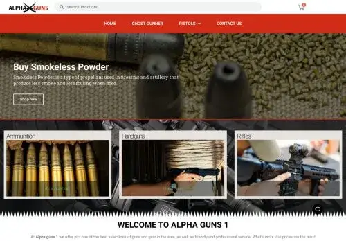 Alphaguns1.com Screenshot