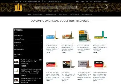 Ammoband.com Screenshot