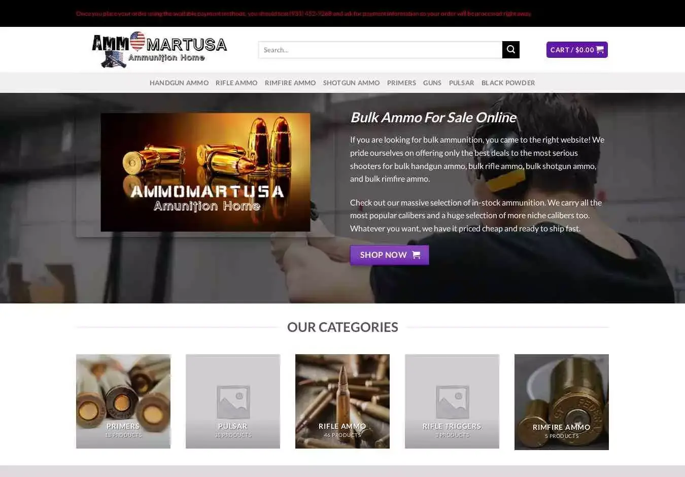 Ammomartusa.com Screenshot