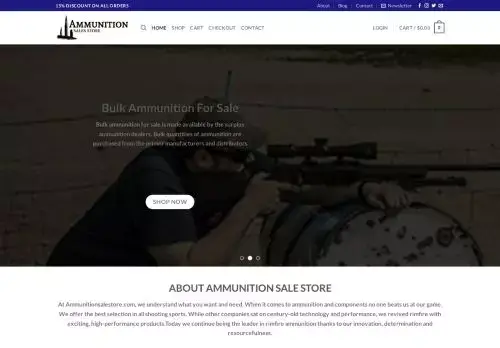 Ammunitionsalestore.com Screenshot