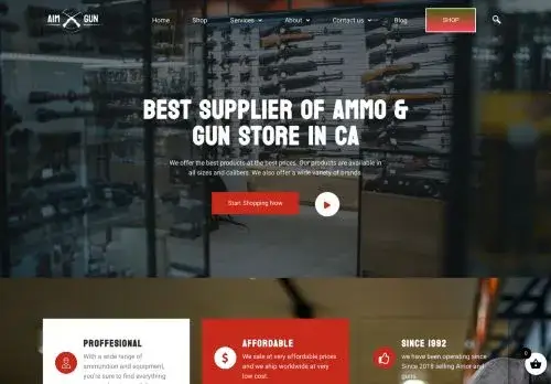 Ammunitionsdistros.com Screenshot