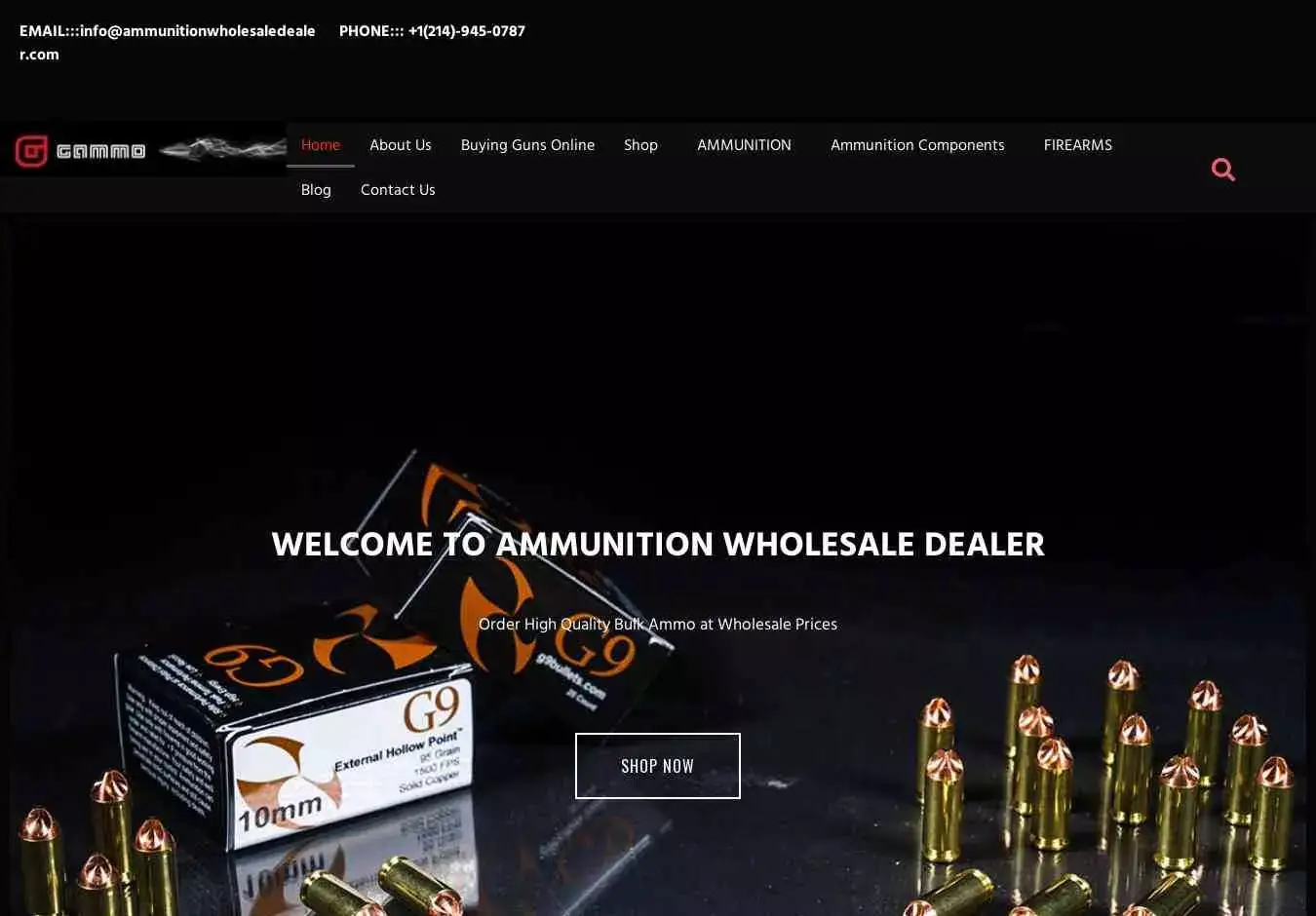Ammunitionwholesaledealer.com Screenshot