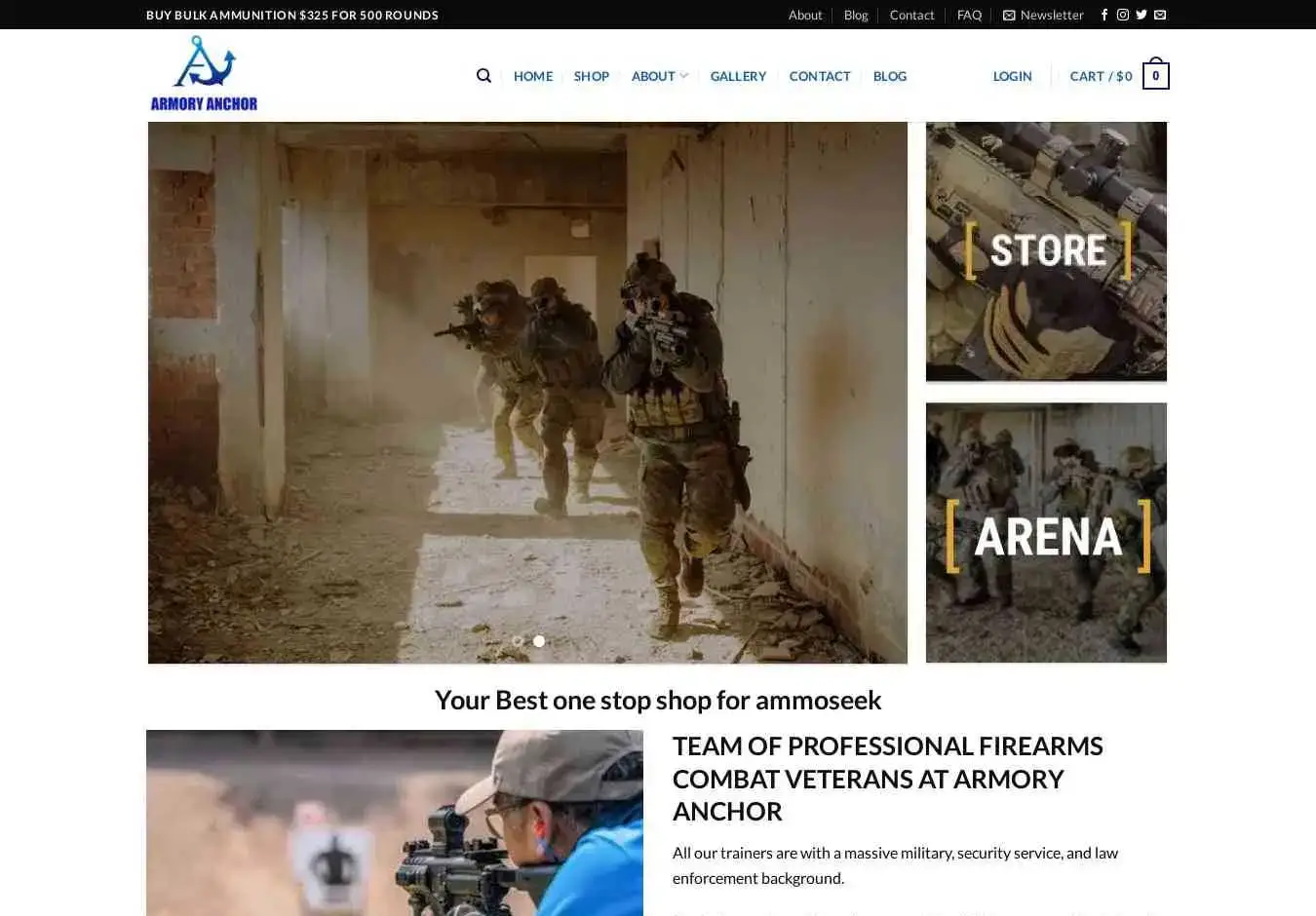 Armoryanchor.com Screenshot