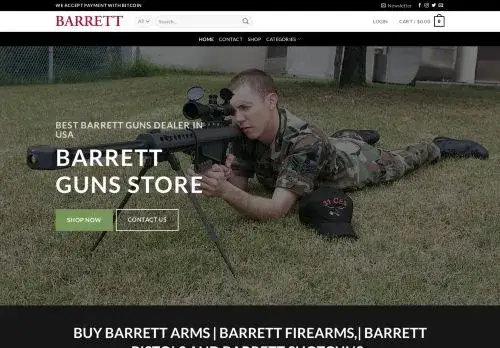 Barrettfirearmshop.com Screenshot
