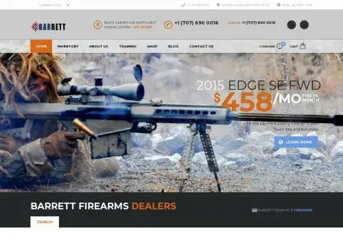 Barretttfirearms.com Screenshot