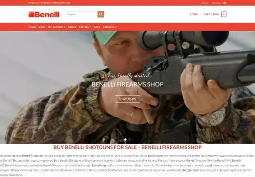 Benellifirearmsshop.com Screenshot