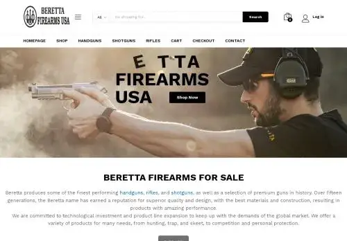 Berettafirearmsamerica.com Screenshot
