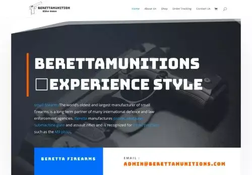 Berettamunitions.com Screenshot