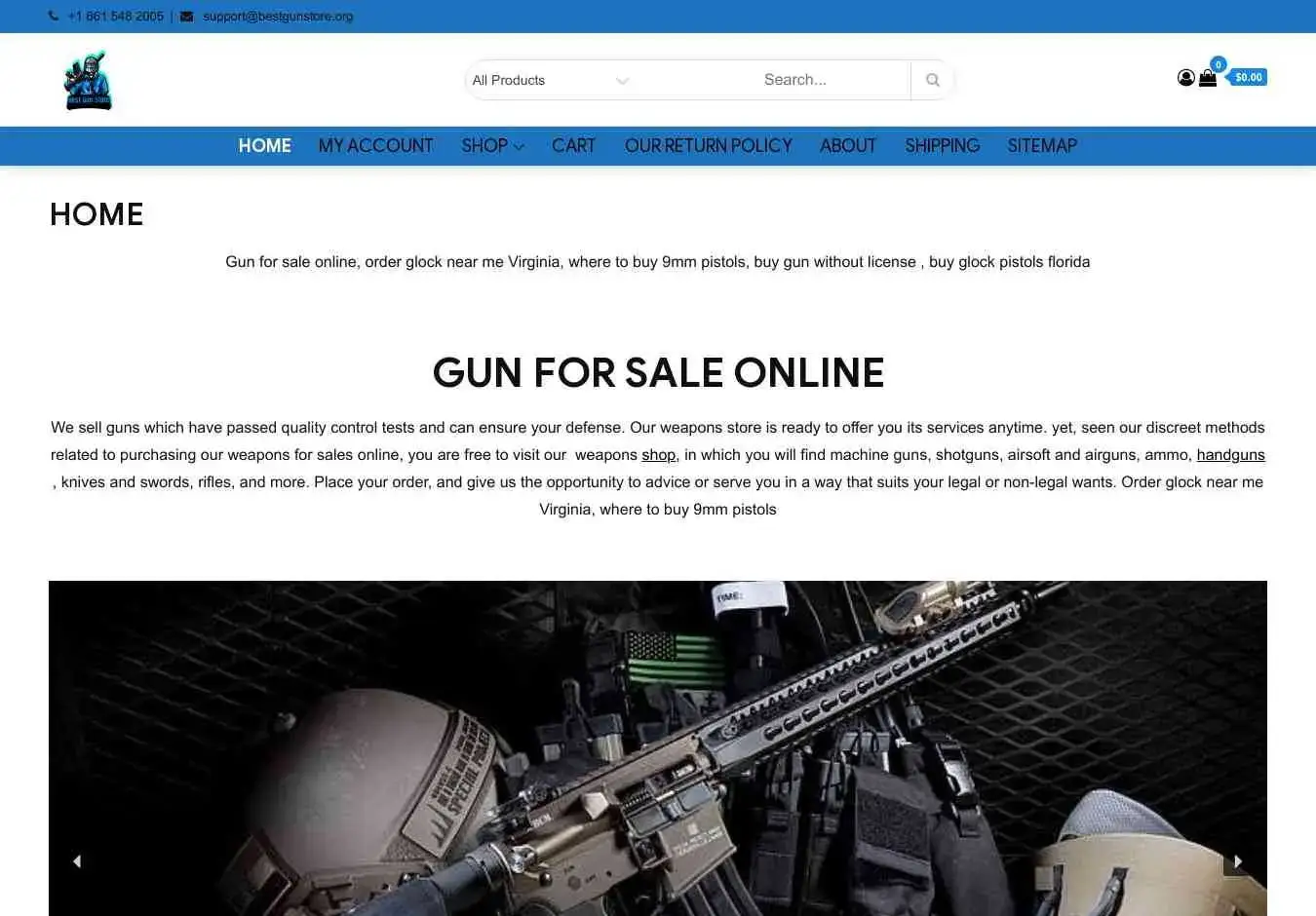 Bestgunstore.org Screenshot