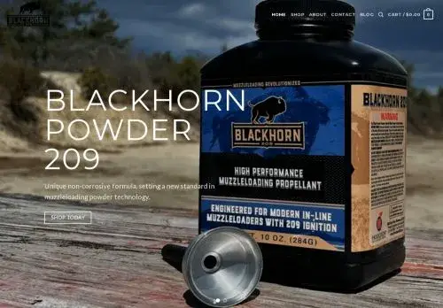 Blackhorn209powderforsale.com Screenshot