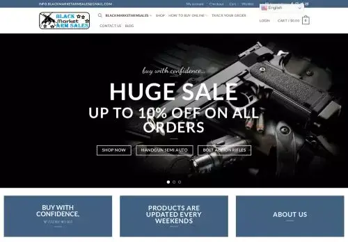 Blackmarketarmsales.com Screenshot