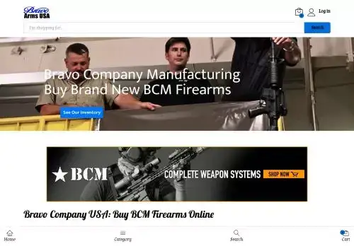 Bravoarmsusa.com Screenshot