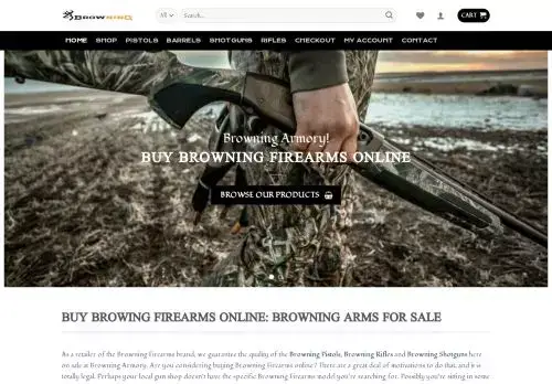 Browningarmory.com Screenshot
