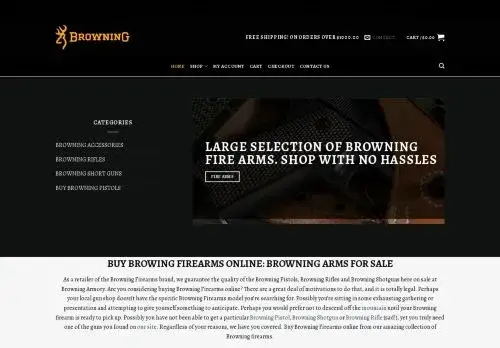 Browningfirearmshop.com Screenshot