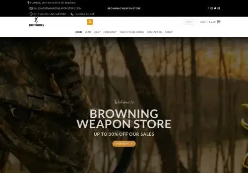 Browningweaponstore.com Screenshot