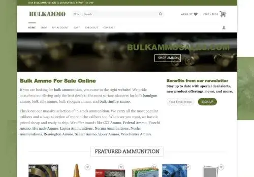 Bulkammosales.com Screenshot