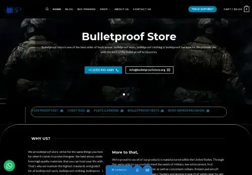 Bulletproofstore.org Screenshot