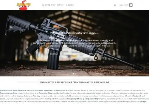 Bushmasterarmshop.com Screenshot
