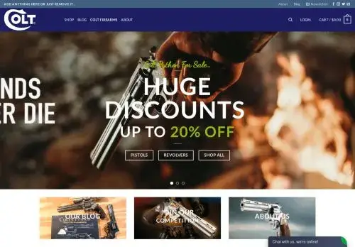 Buycoltfirearms.com Screenshot