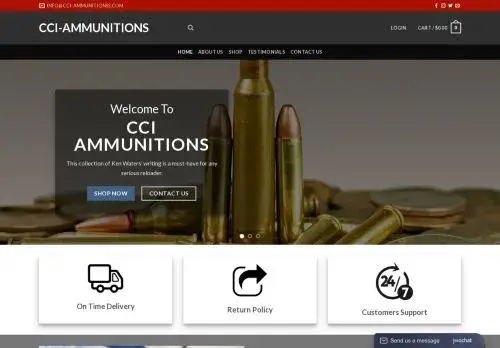 Cci-ammunitionss.com Screenshot