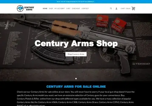 Centuryarmshop.com Screenshot