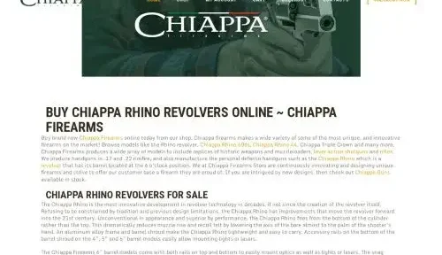 Is Chiapparhinorevolvers.com a scam or legit?