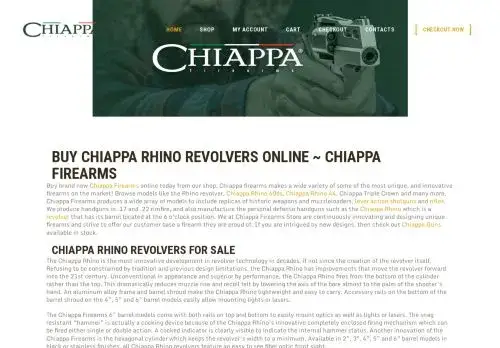 Chiapparhinorevolvers.com Screenshot