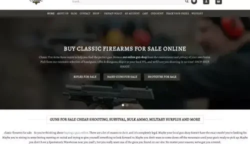 Is Classicfirearmsshop.com a scam or legit?