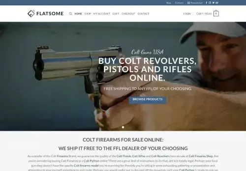 Coltfirearmshop.com Screenshot
