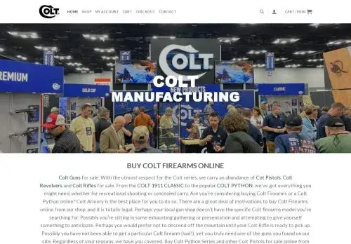 Coltsmanufacturing.com Screenshot