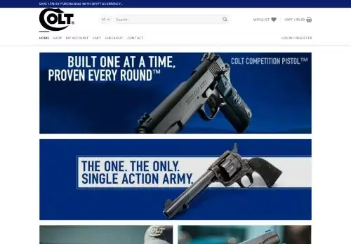 Coltusafirearms.com Screenshot