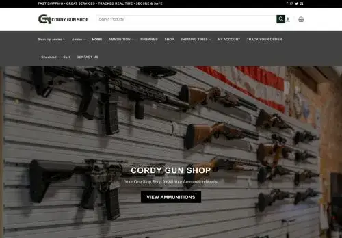 Cordygunshop.com Screenshot