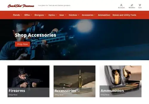 Crackshotfirearms.com Screenshot