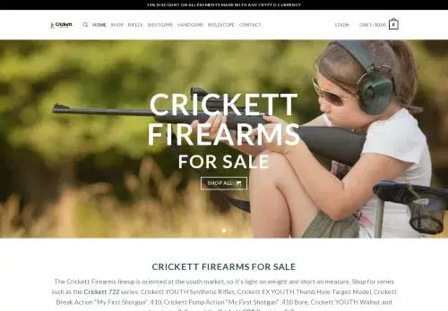 Crickettfirearms.com Screenshot