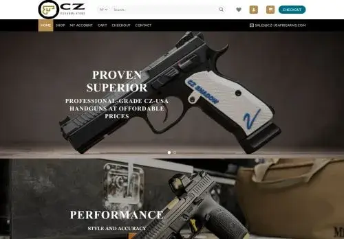 Cz-usafirearms.com Screenshot