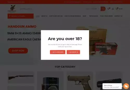 Deserteaglearmory.com Screenshot