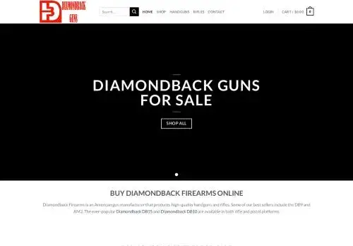 Diamondbackgunshop.com Screenshot