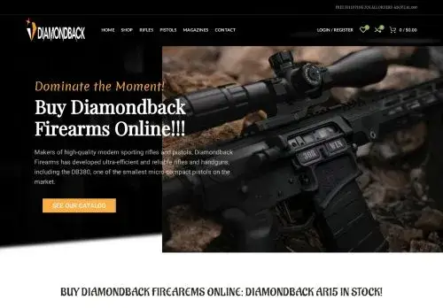 Diamondbackgunstore.com Screenshot