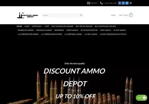 Discountammodepot.com Screenshot