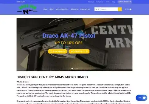Dracoarmstore.com Screenshot