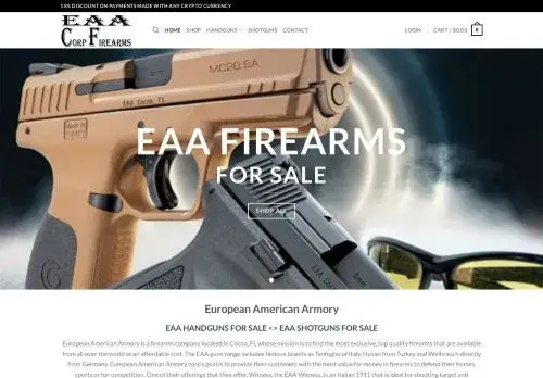 Eaafirearms.com Screenshot