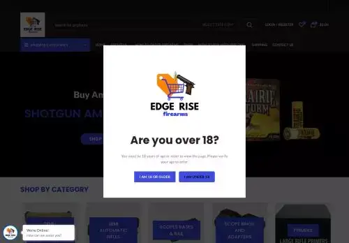 Edgerisefirearms.com Screenshot