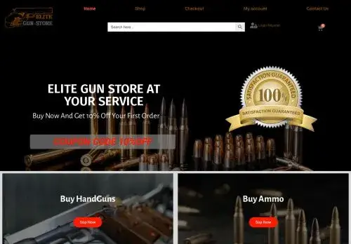 Elitegunstore.com Screenshot