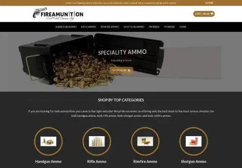 Fireamunitions.com Screenshot