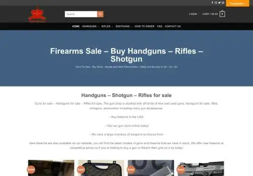 Firearms-sale.co Screenshot