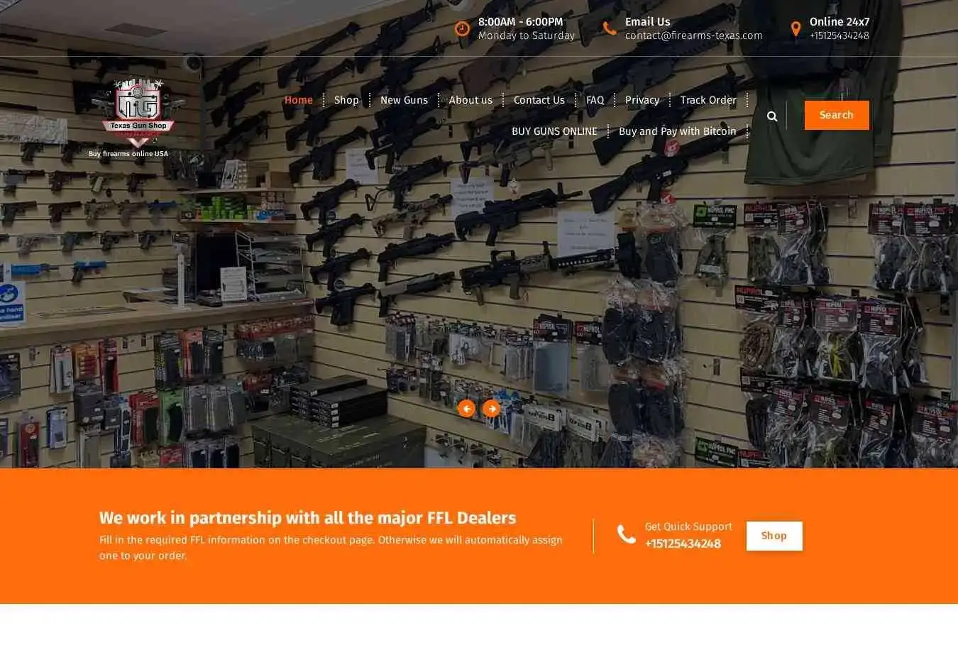 Firearms-texas.com Screenshot
