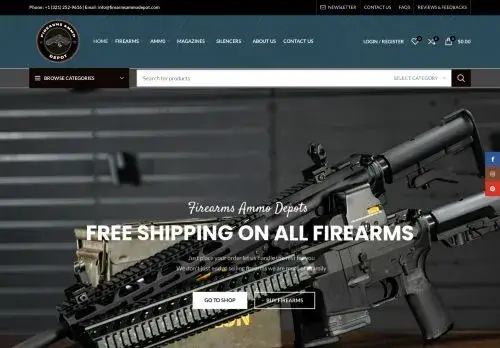 Firearmsammodepot.com Screenshot