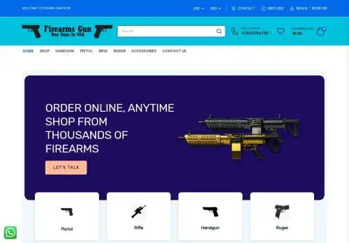 Firearmsgunshop.online Screenshot