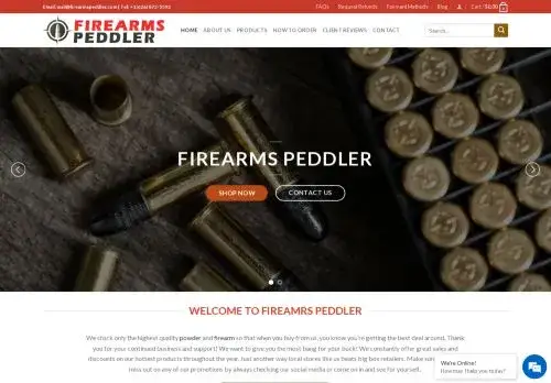 Firearmspeddler.com Screenshot